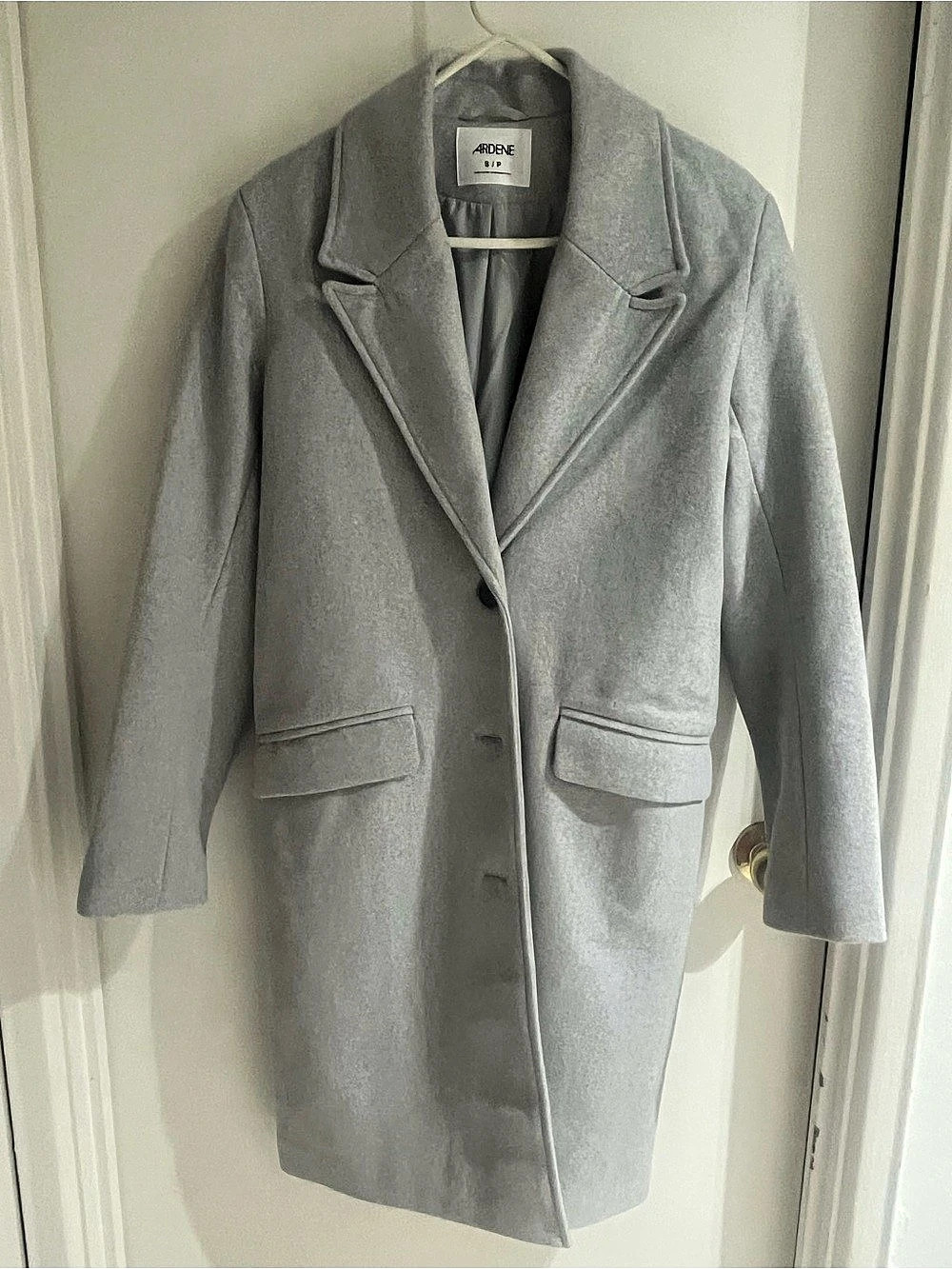 Ardene Gray Pea Coat Size Small Never Worn
